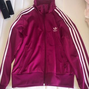 Pink original adidas zip up